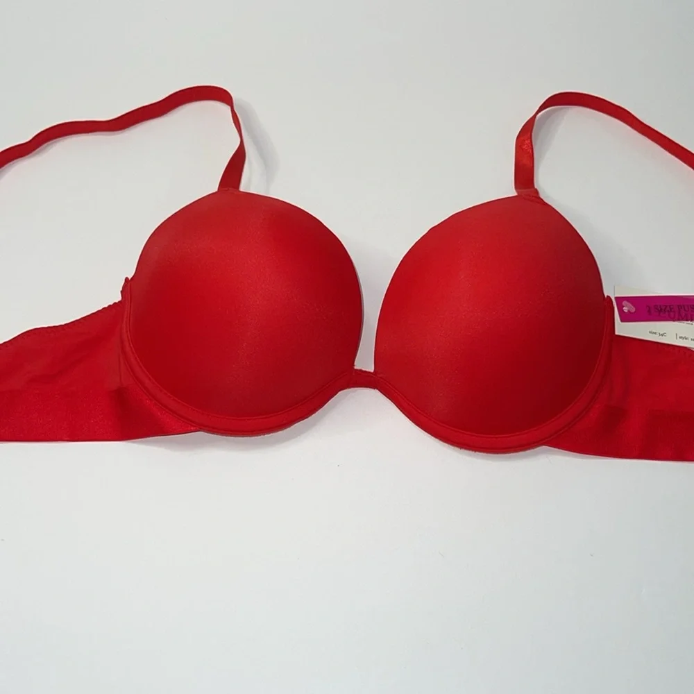 Super Push Up Extreme Padded Maximum Lift Add 2 Cup Size Bombshell Bra. NWT